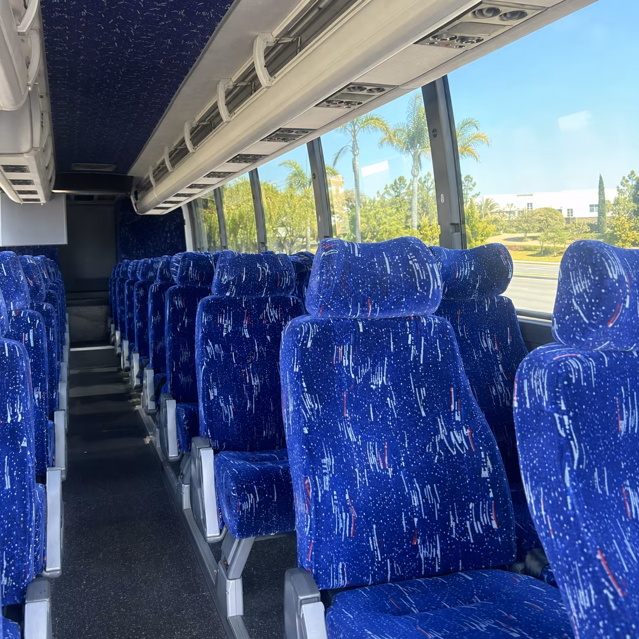 boise charter bus rental interior